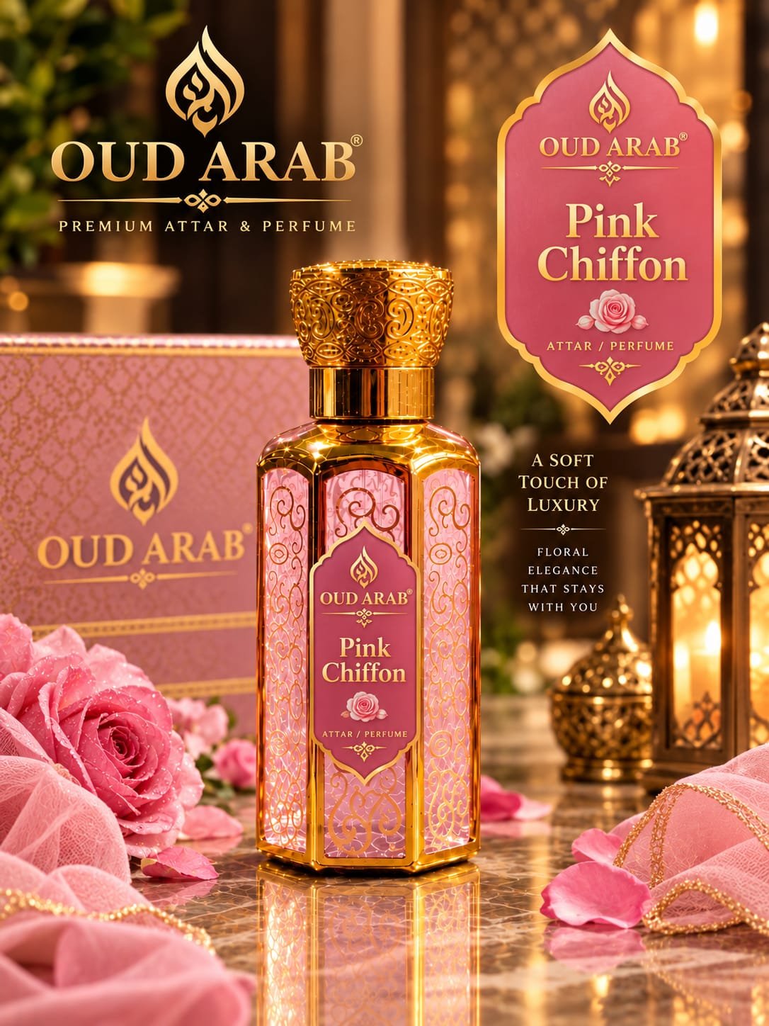 OUD ARAB Pink Chiffon